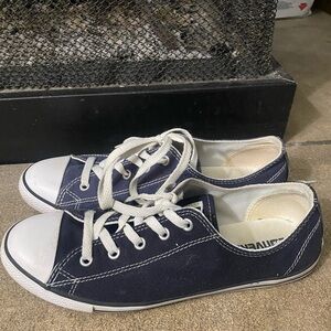 Converse All Star Dainty Ox Low Canvas Navy Trainers Sneakers Shoes size 9